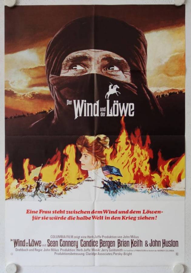 Der Wind und der Löwe originales deutsches Filmplakat